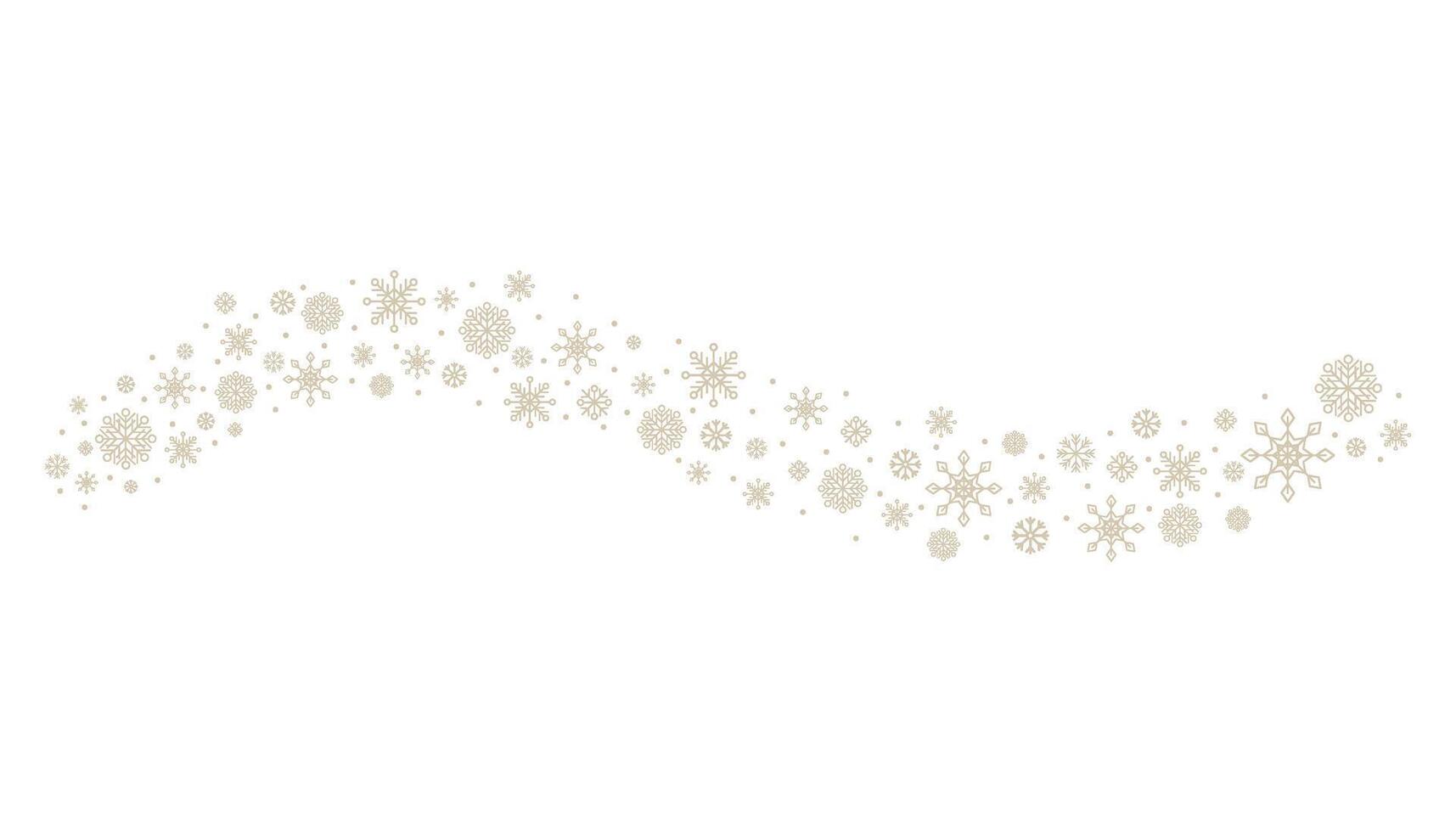 Winter festive background with flying snowflakes. Composition of different shapes of snowflakes. Snow. For cards, greetings, posters, banners. vector