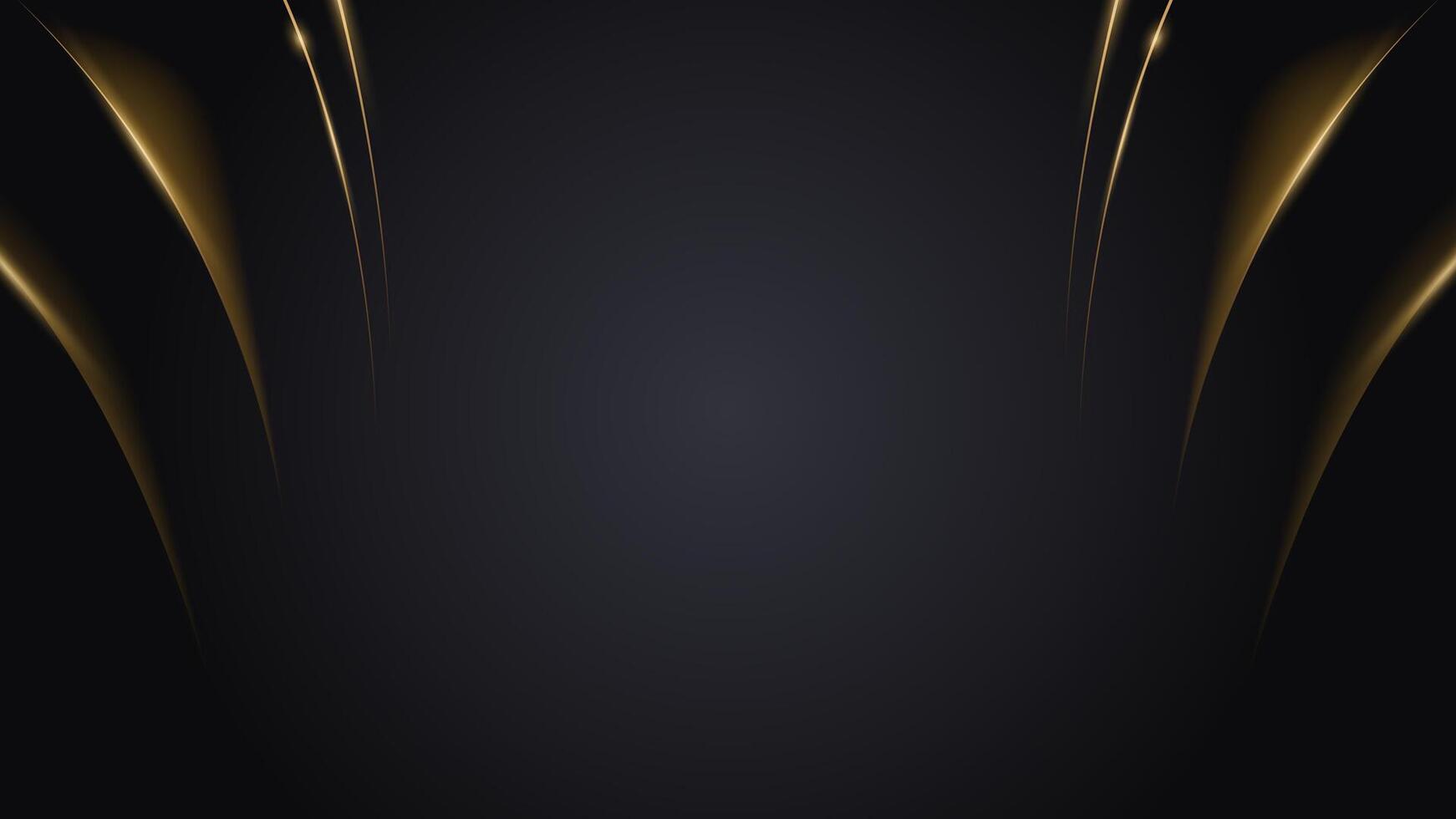 Abstract modern black luxury background with golden elements illustration design. Premium Luxury Decorative Banner for Wedding , Birthday, Congratulations Card And Event Invitation Template vector