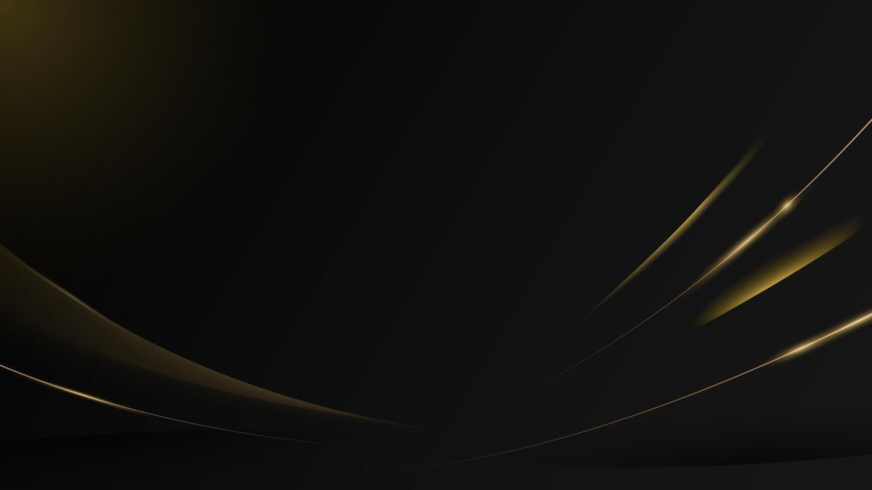 Abstract modern black background with luxury golden elements illustration design. Premium Luxury Decorative Banner for Wedding , Birthday, Congratulations Card And Event Invitation Template vector