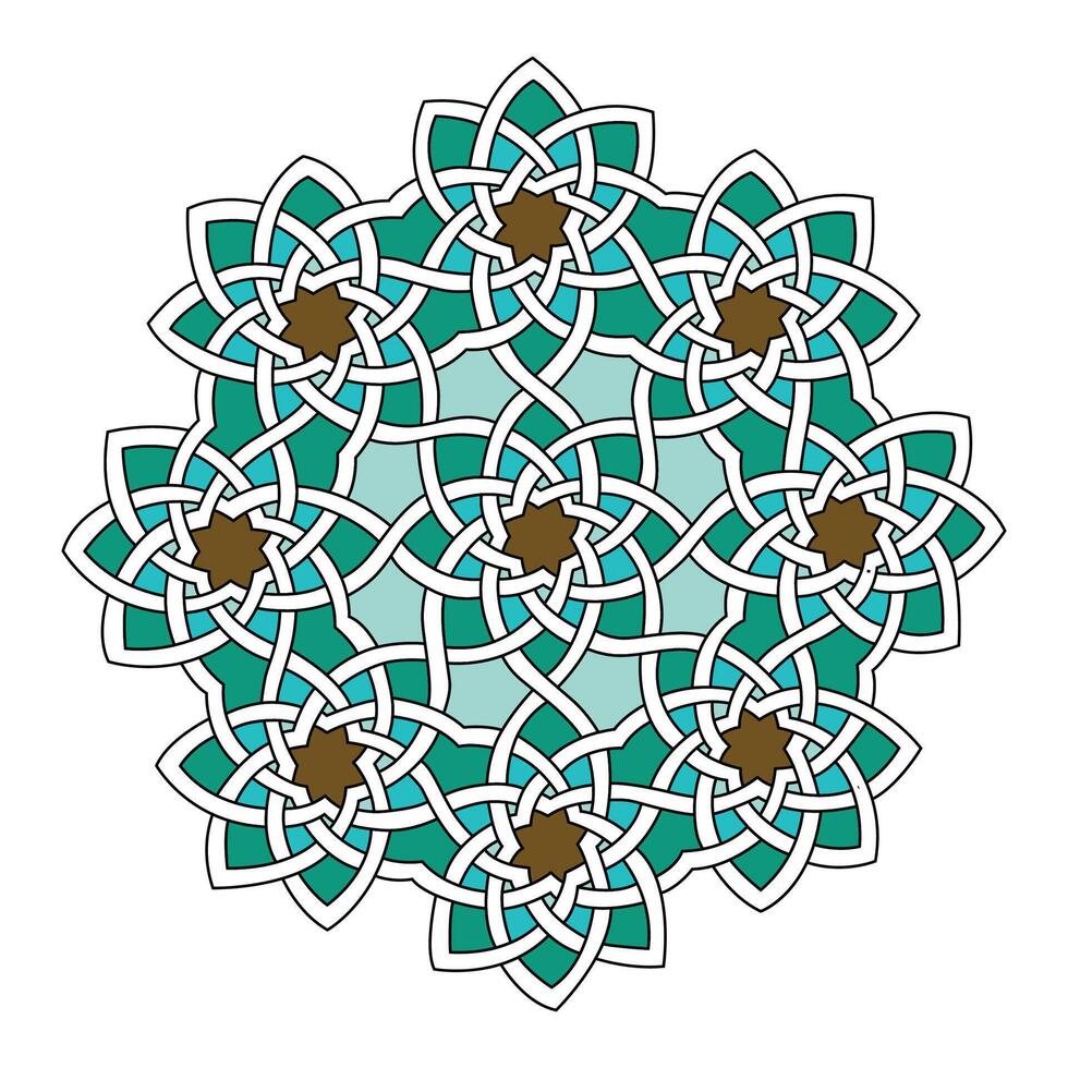Morocco geometric ornament. Traditional Islamic Design. Mosque decoration element. vector