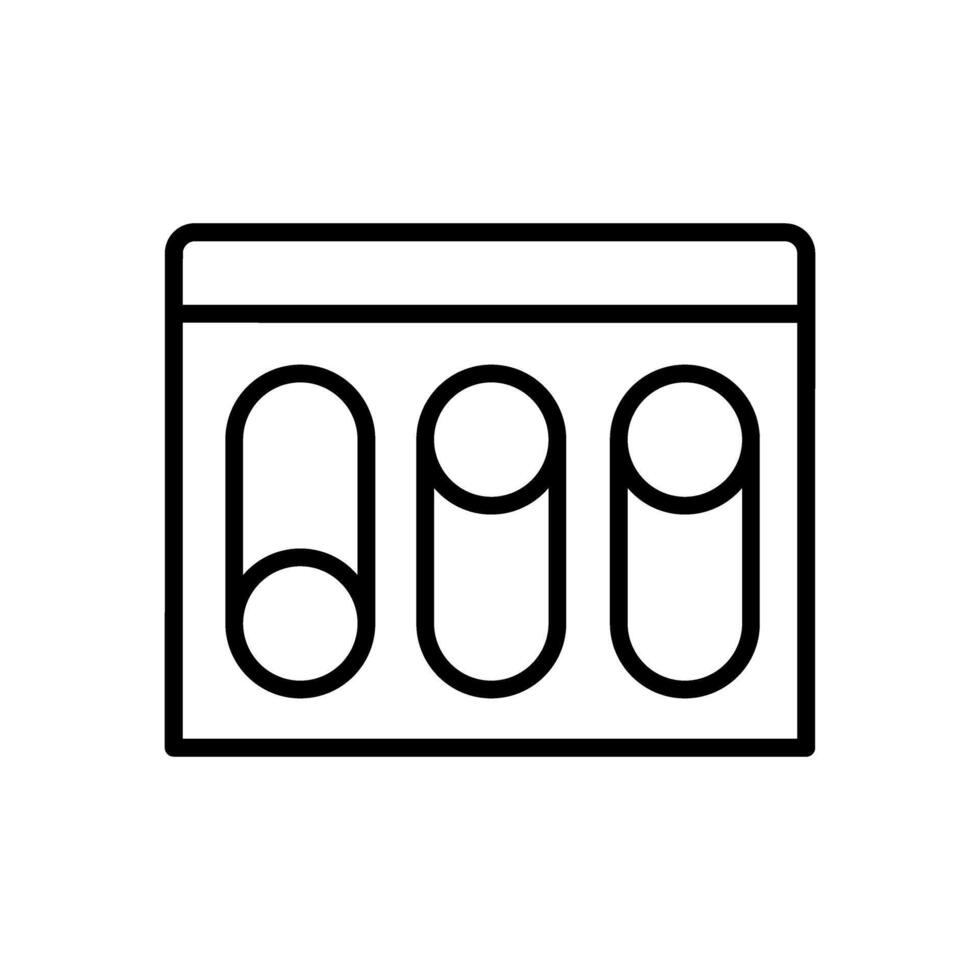 Settings icon . Options illustration sign. adjustment symbol. control logo. vector