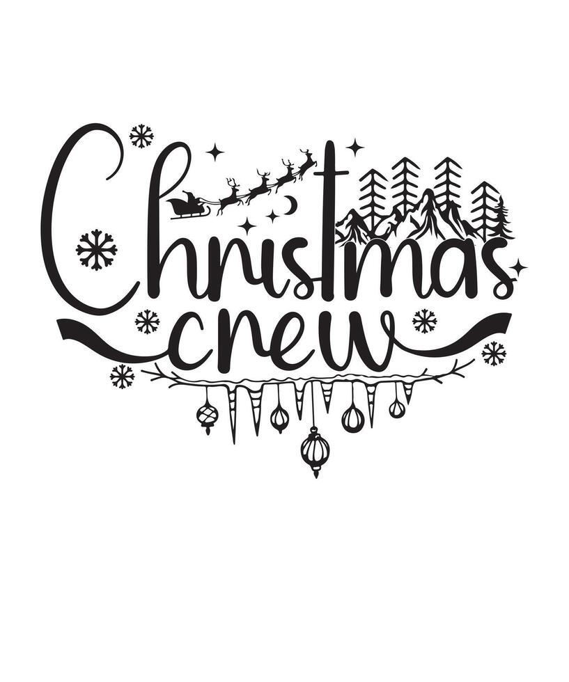 Christmas crew element vector