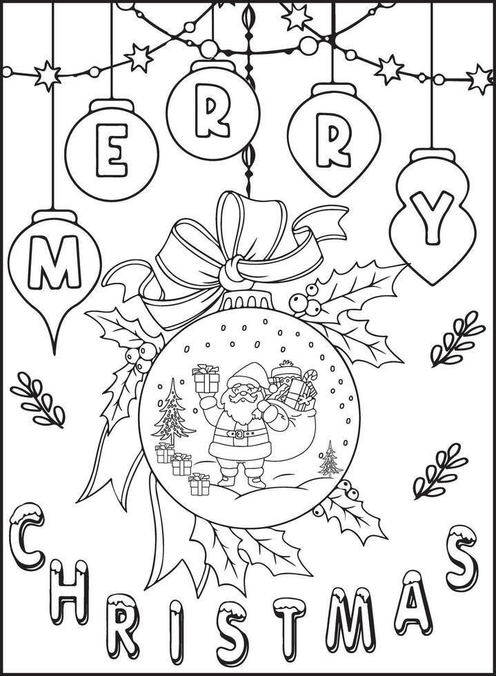snow man Christmas worksheet vector