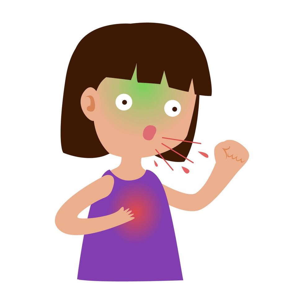 mycobacterium tuberculosis infection disease concept. TB test, medicine treatment and symptoms vector