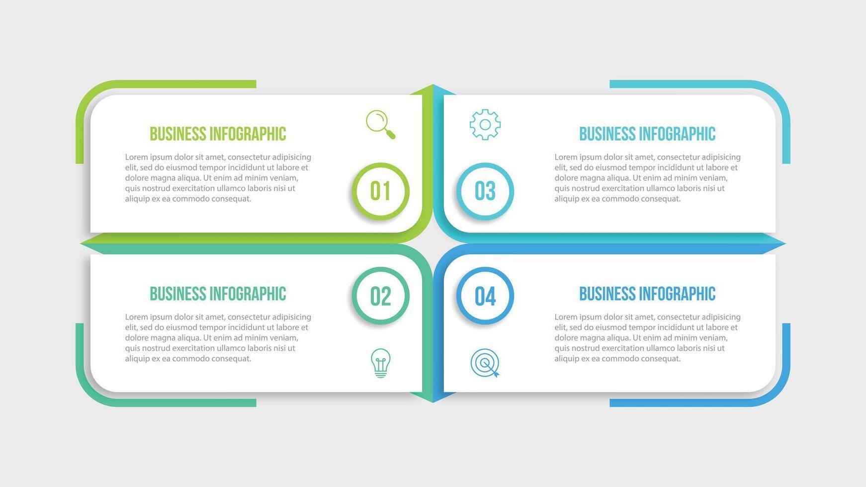infographic design template with 4 options or steps vector