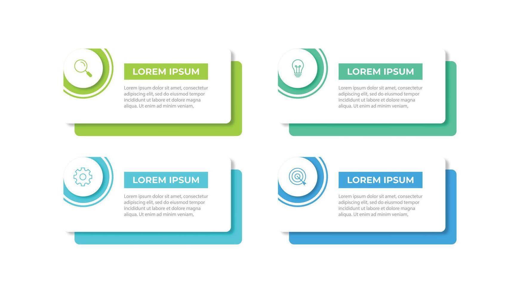infographic design template with 4 options or steps vector