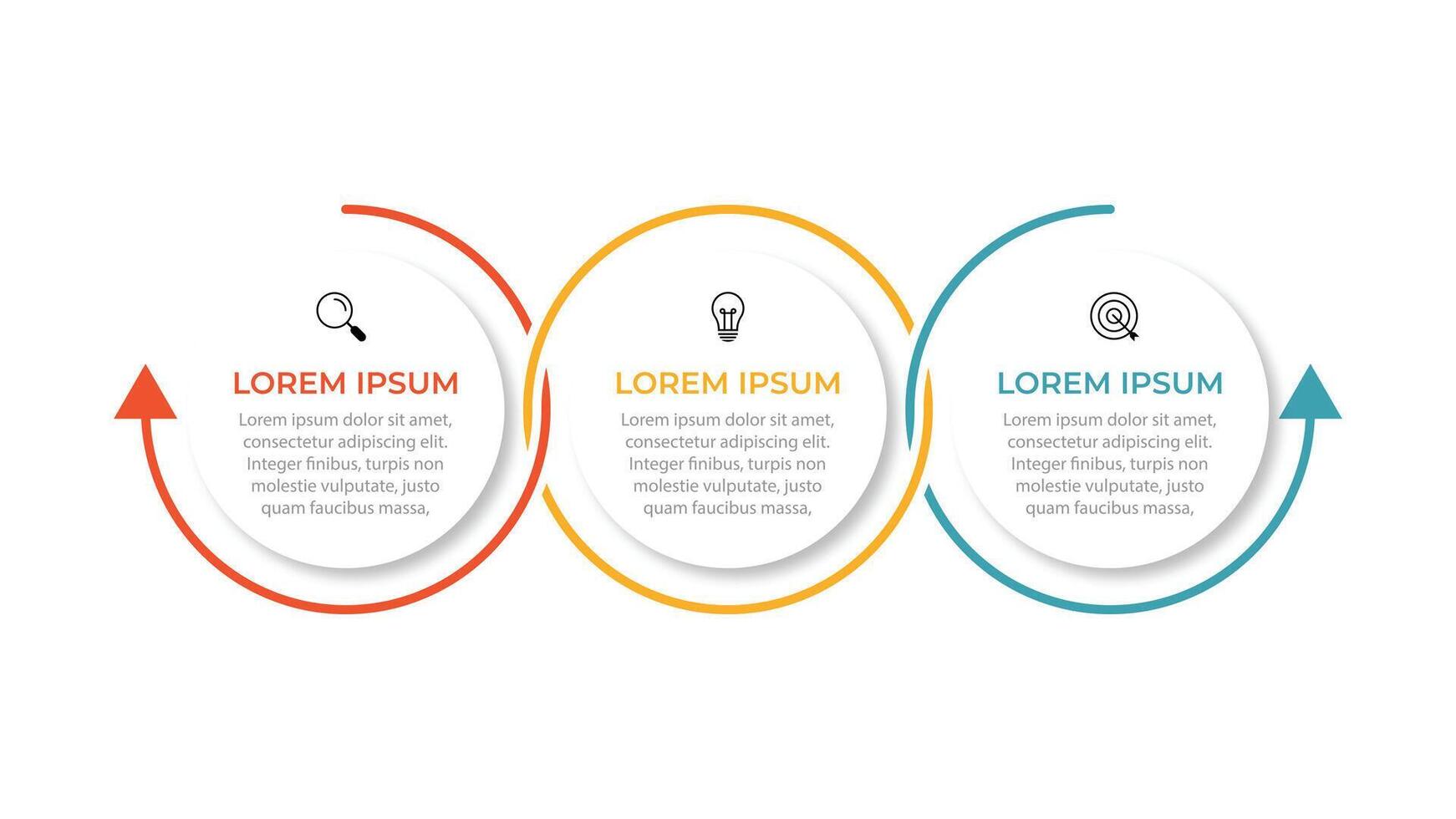 Timeline infographic design element and number options. Business concept with 3 steps. Can be used for workflow layout, diagram, annual report, web design. business template for presentation. vector