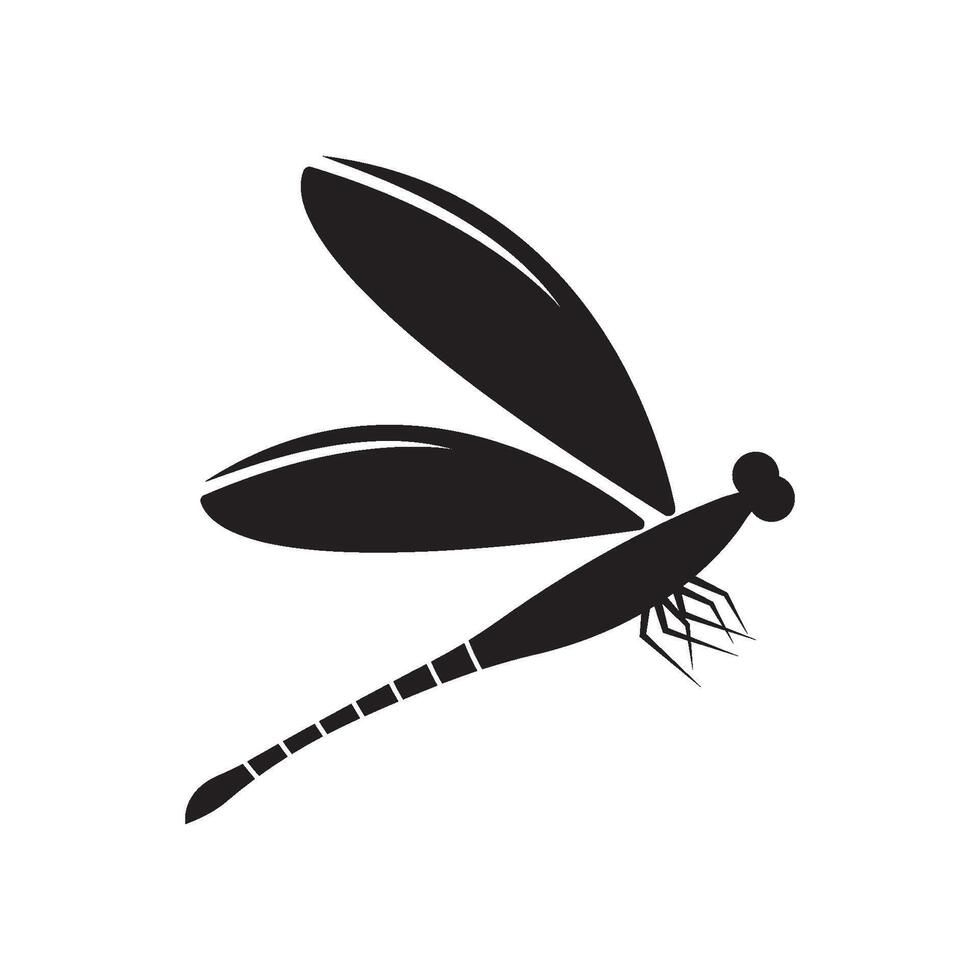 Dragonfly logo template design vector