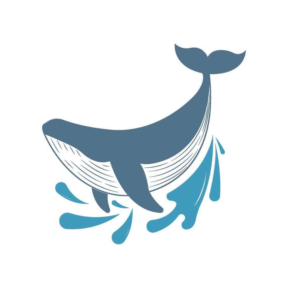 Orca Killer Whale Logo Icon design vector