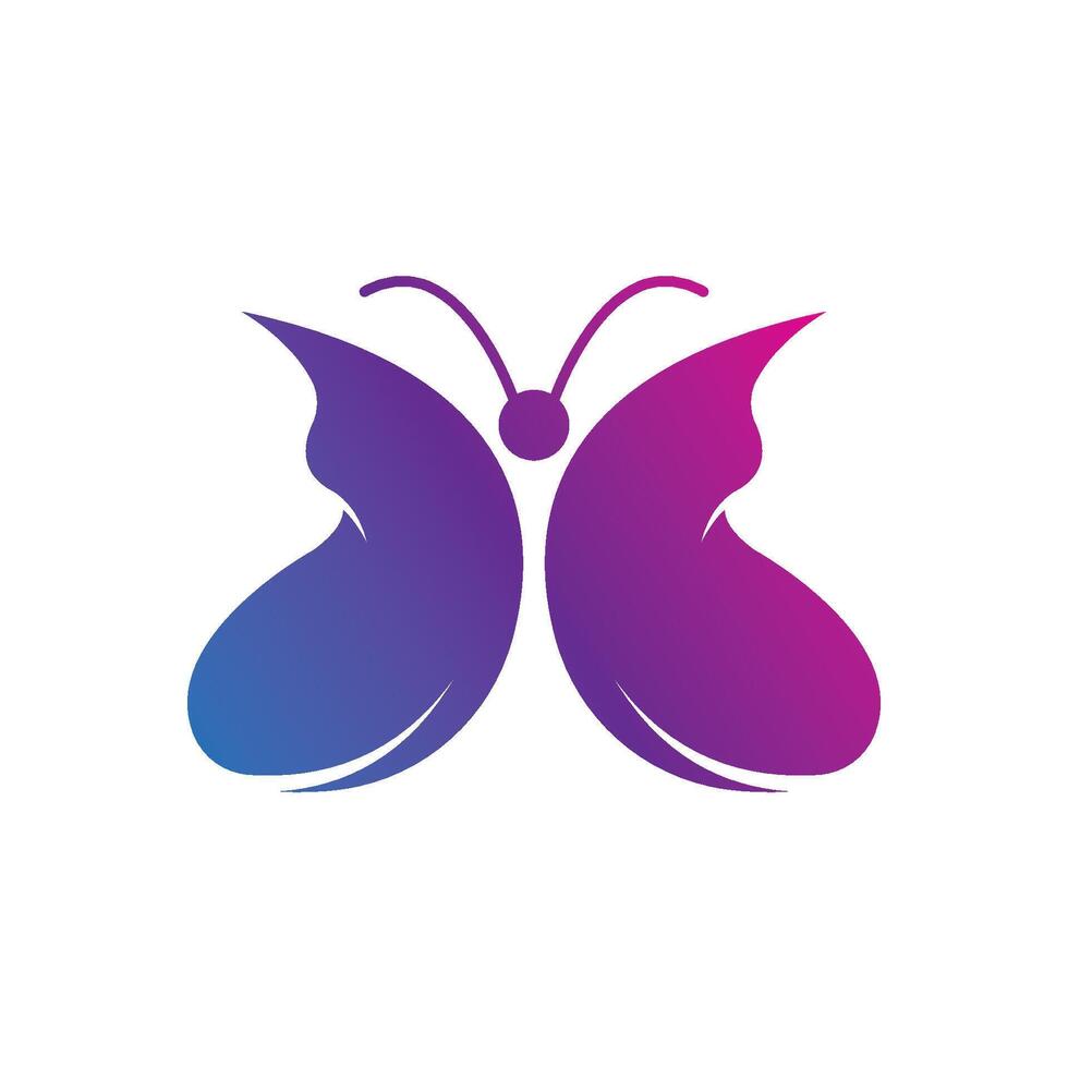 Beauty Butterfly Logo Template design vector