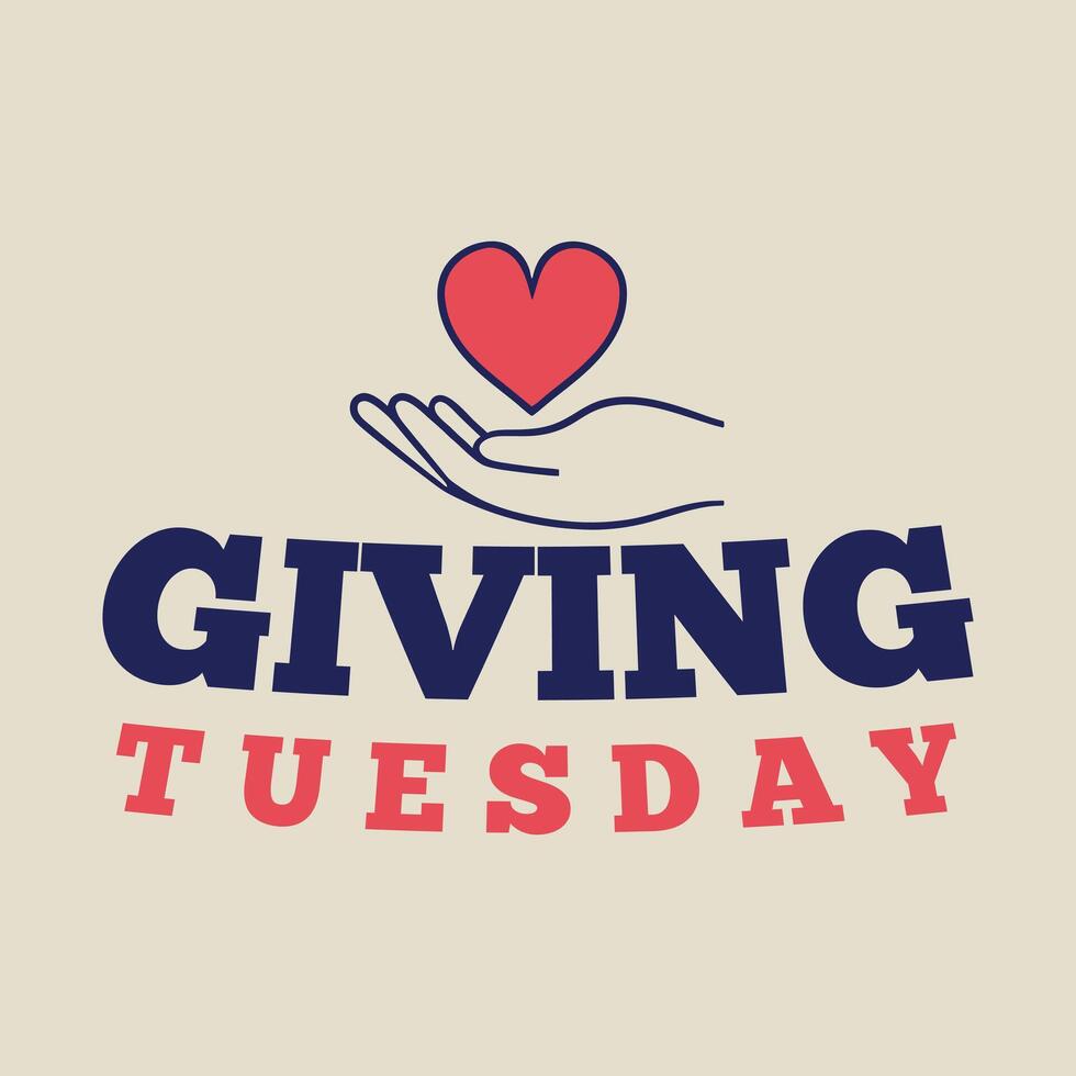 Giving Tuesday Design vector