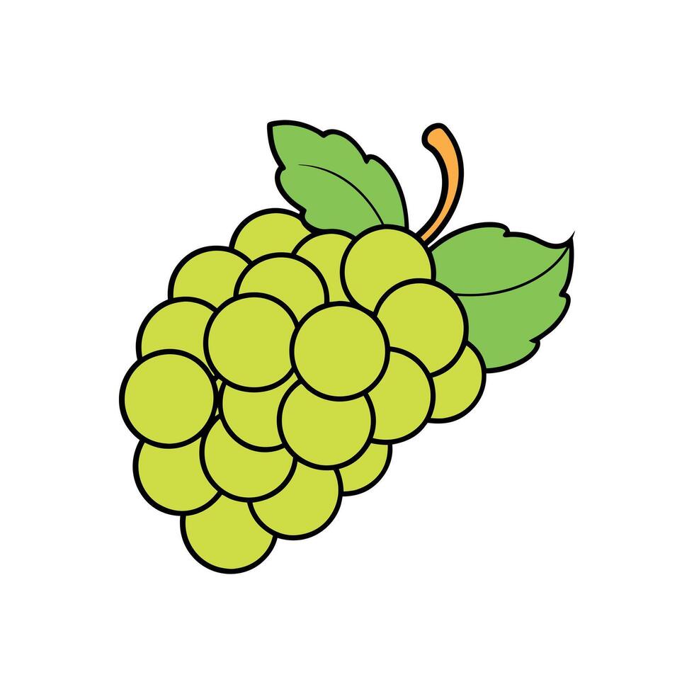 Grapes art design vector