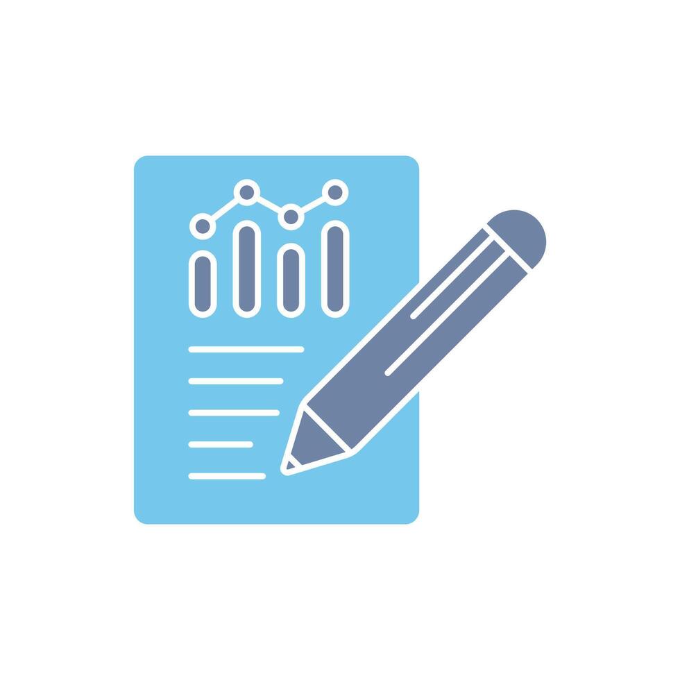 report concept line icon. Simple element illustration. report concept outline symbol design. vector