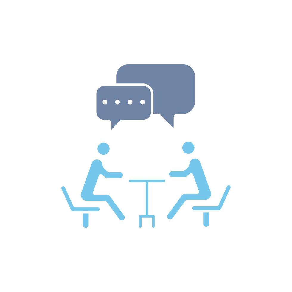 meeting concept line icon. Simple element illustration. meeting concept outline symbol design. vector