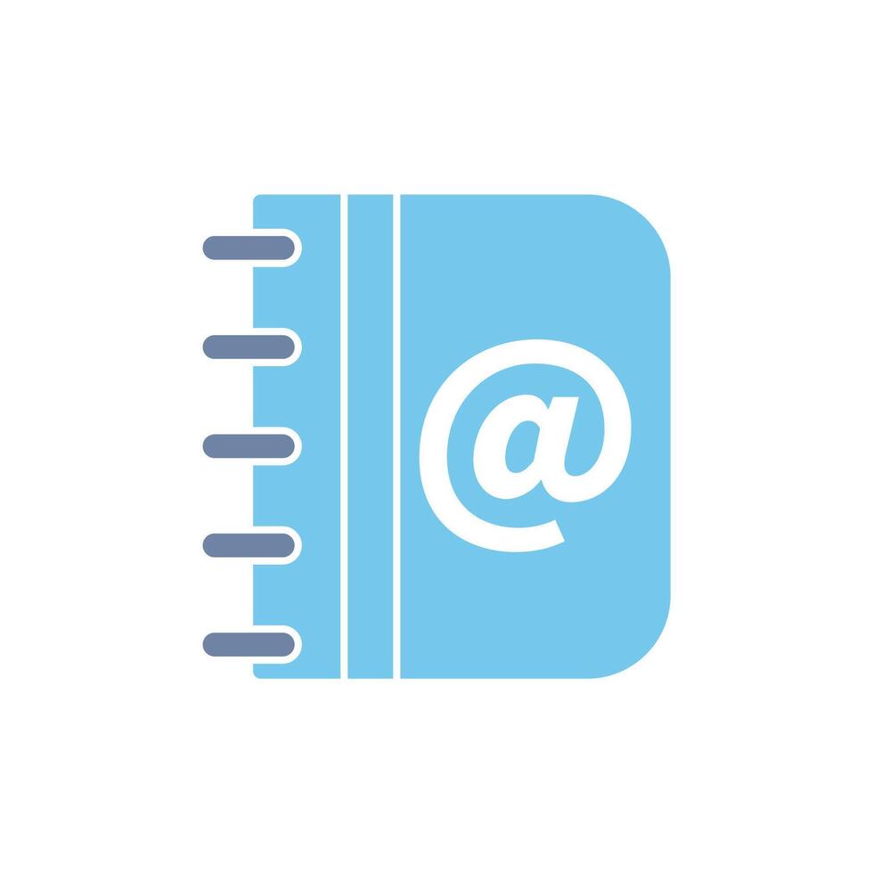 address book concept line icon. Simple element illustration. address book concept outline symbol design. vector