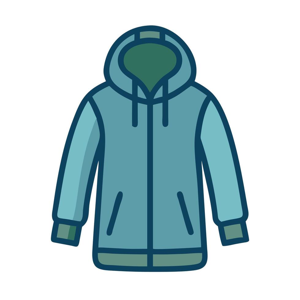 parka icon, dress icon, clothing icon vector