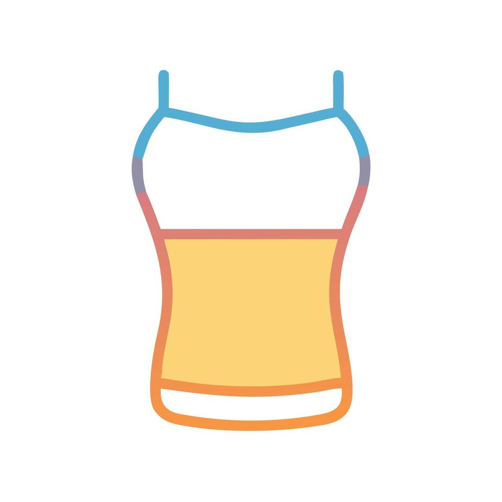 tube top icon, dress icon, clothing icon vector