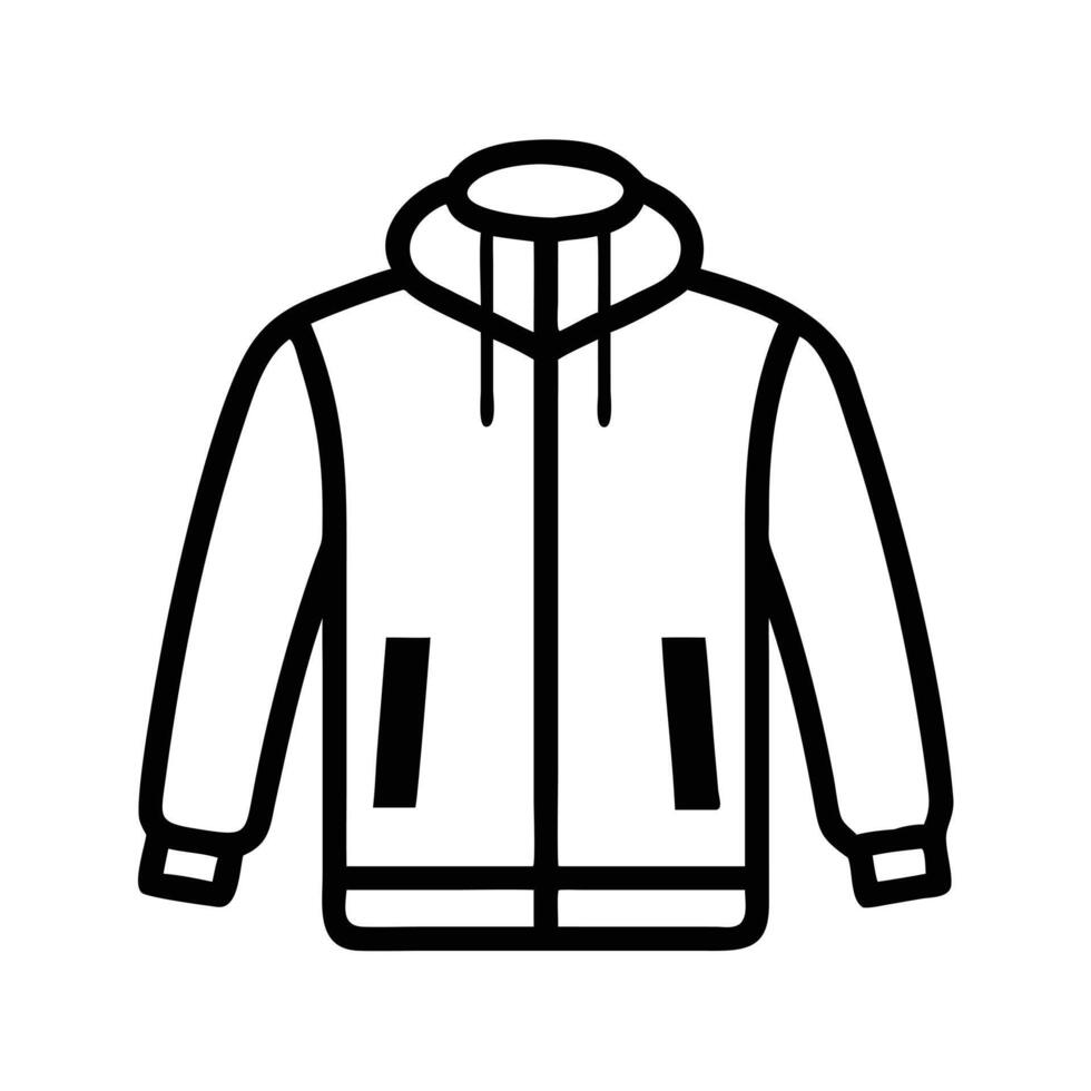 windbreaker icon, dress icon, clothing icon vector