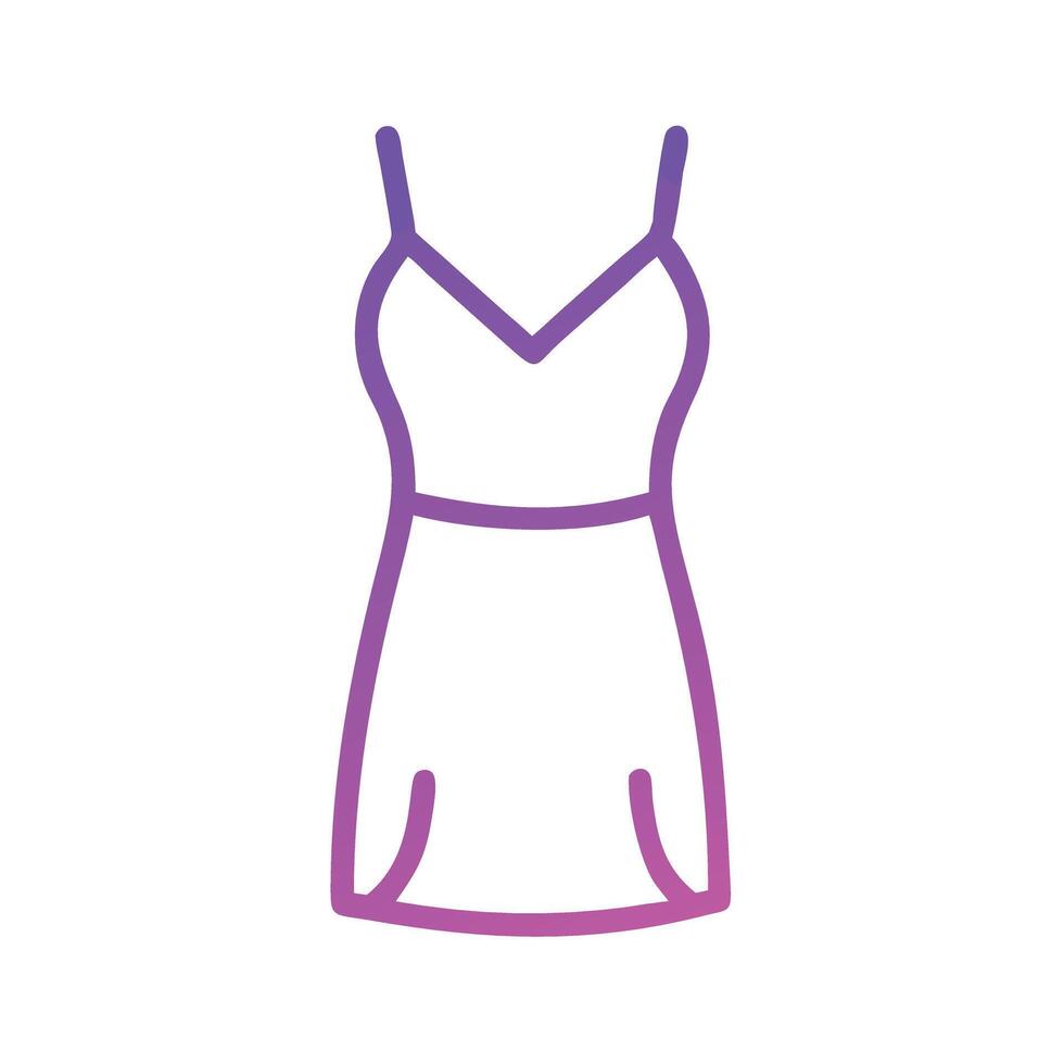 slip dress icon, dress icon, clothing icon vector