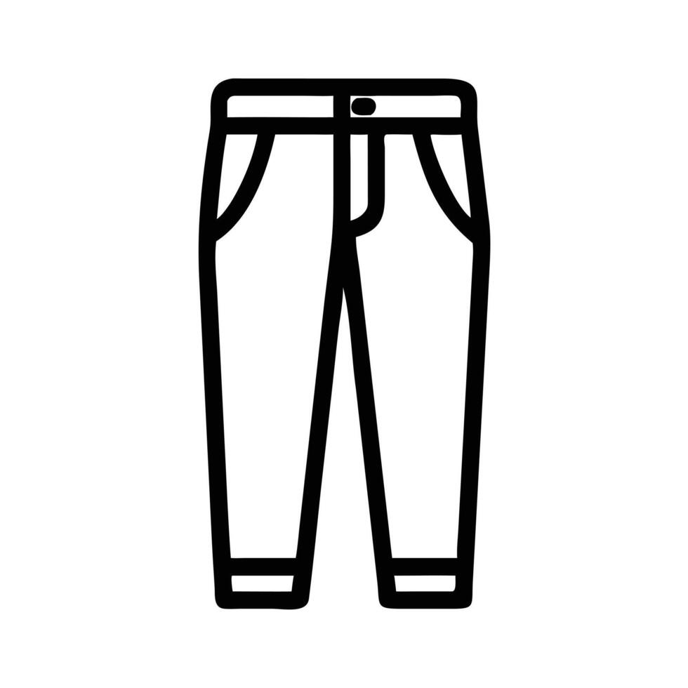 chinos icon, dress icon, clothing icon vector