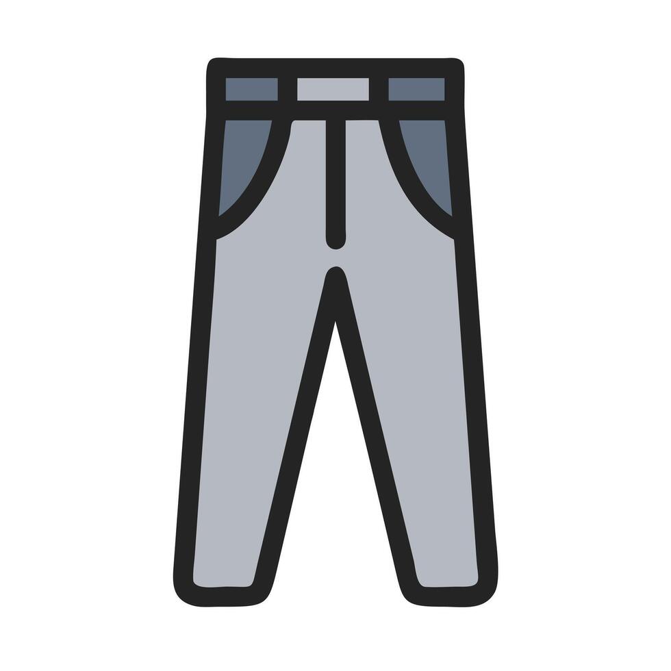trousers icon, dress icon, clothing icon vector