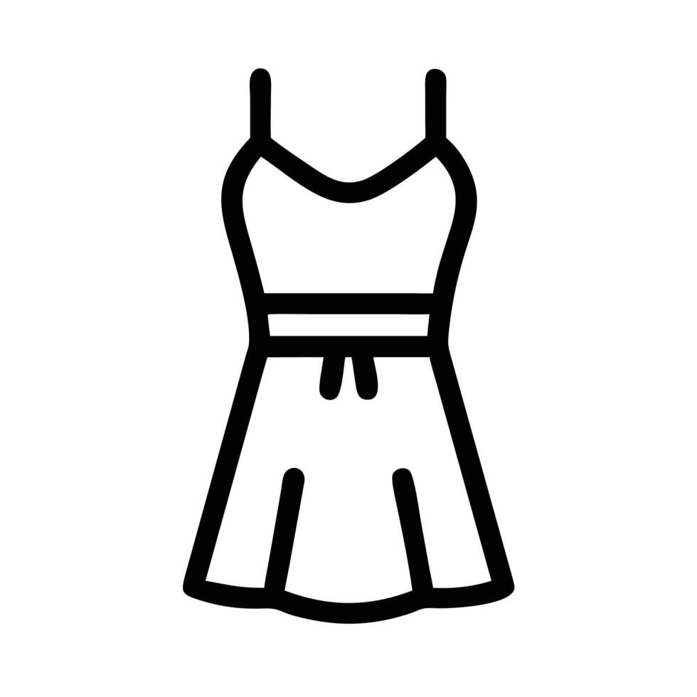 mini dress icon, dress icon, clothing icon vector