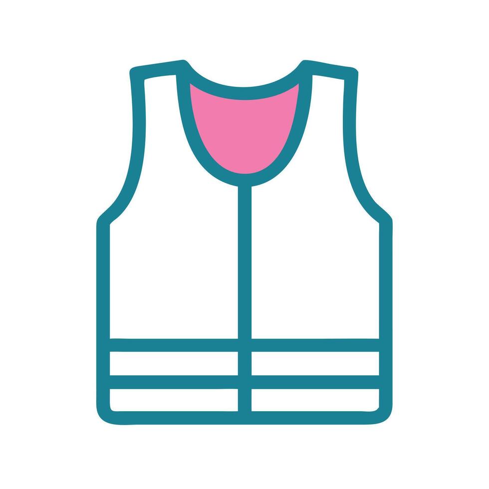 vest icon, dress icon, clothing icon vector