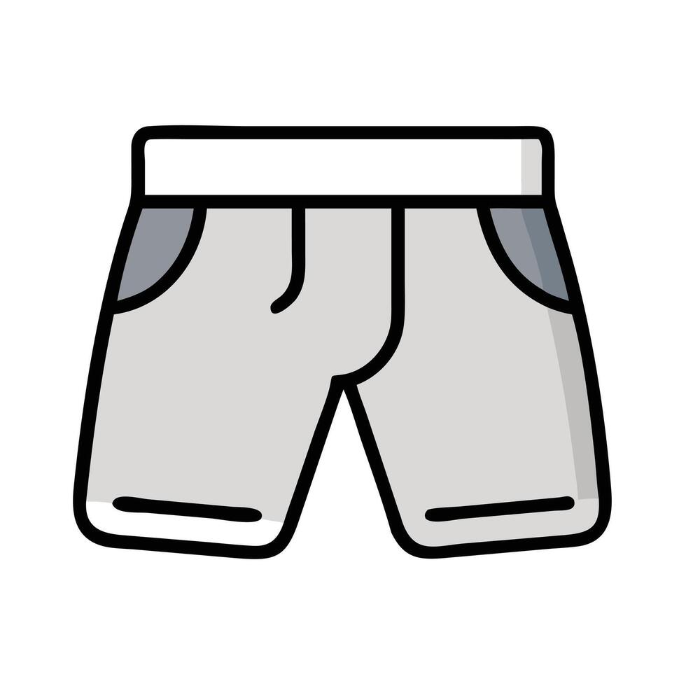 shorts icon, dress icon, clothing icon vector