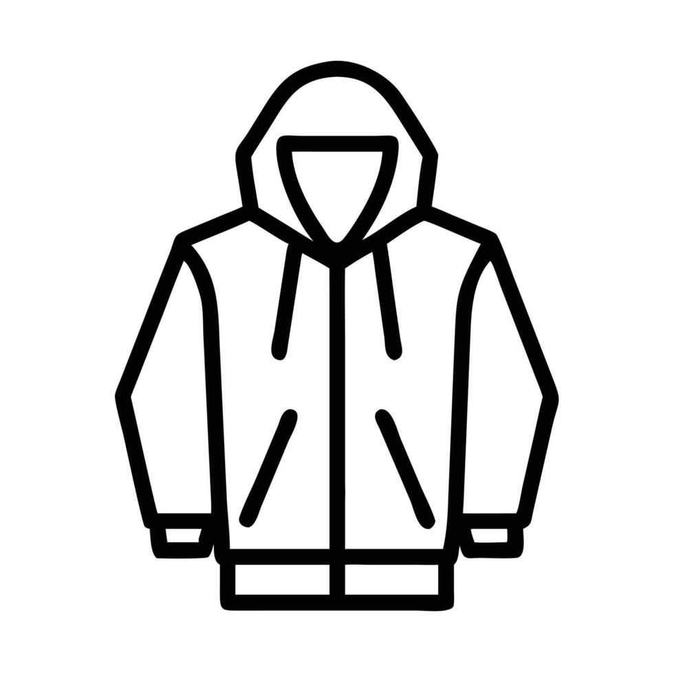 anorak icon, dress icon, clothing icon vector