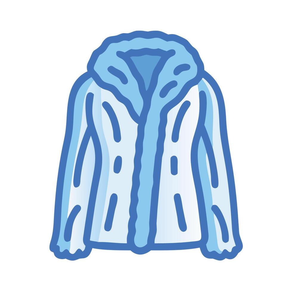 faux fur coat icon, dress icon, clothing icon vector