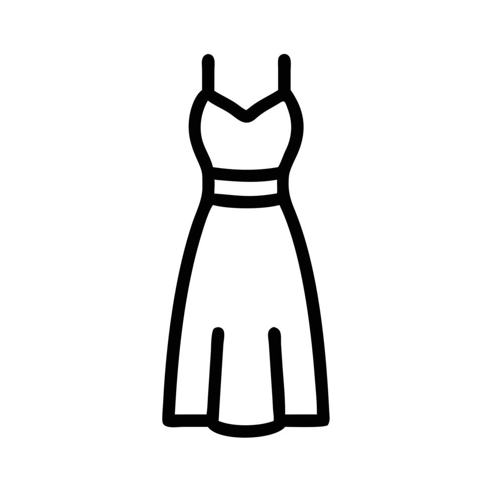 maxi dress icon, dress icon, clothing icon vector