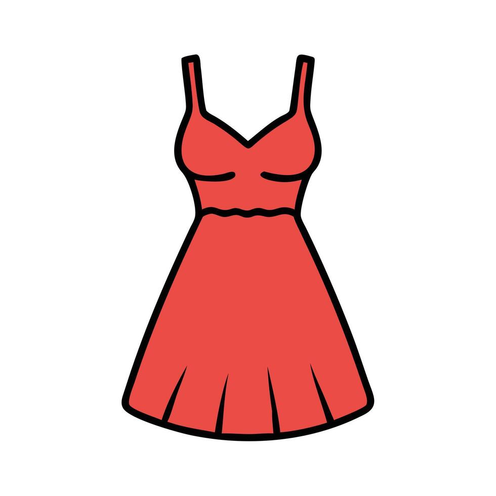 sundress icon, dress icon, clothing icon vector
