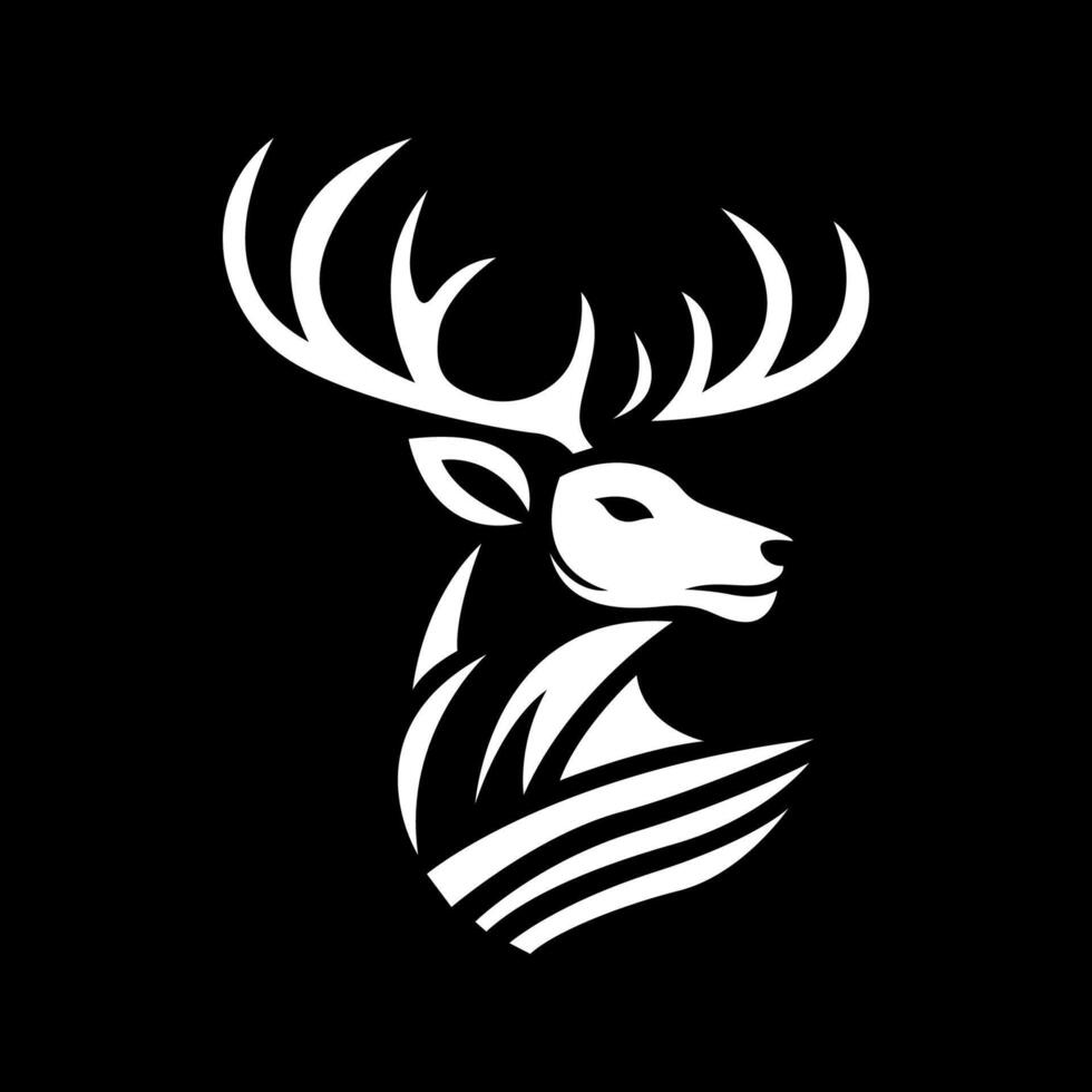 Deer head icon, Deer head, Deer logo design template vector