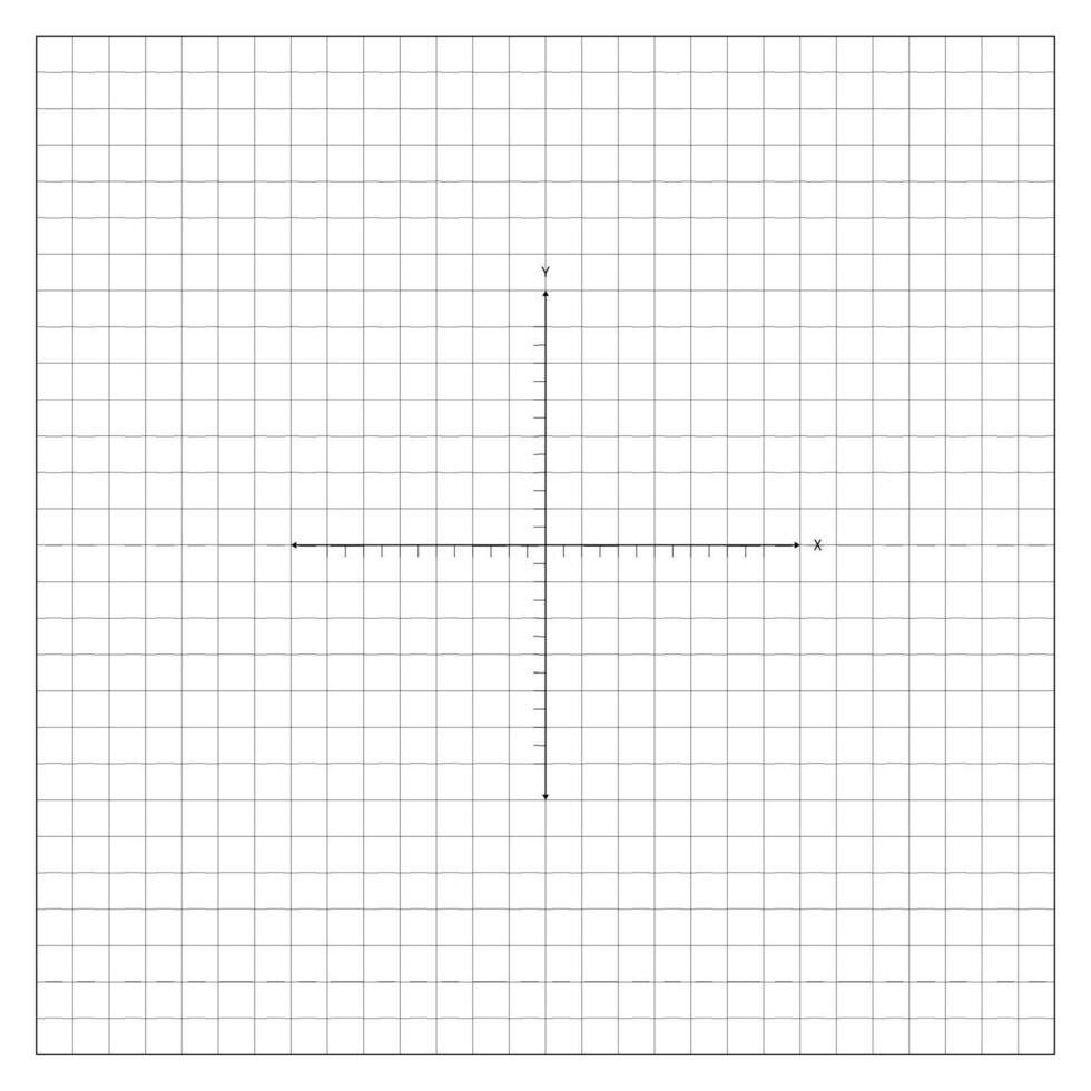 Coordinate Plane With Markings For Measurements vector