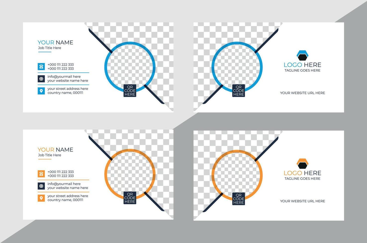 Modern and Clean Business Card Design vector