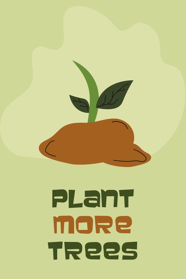 Growing green ideas to encourage tree planting in community gardens for a sustainable future vector