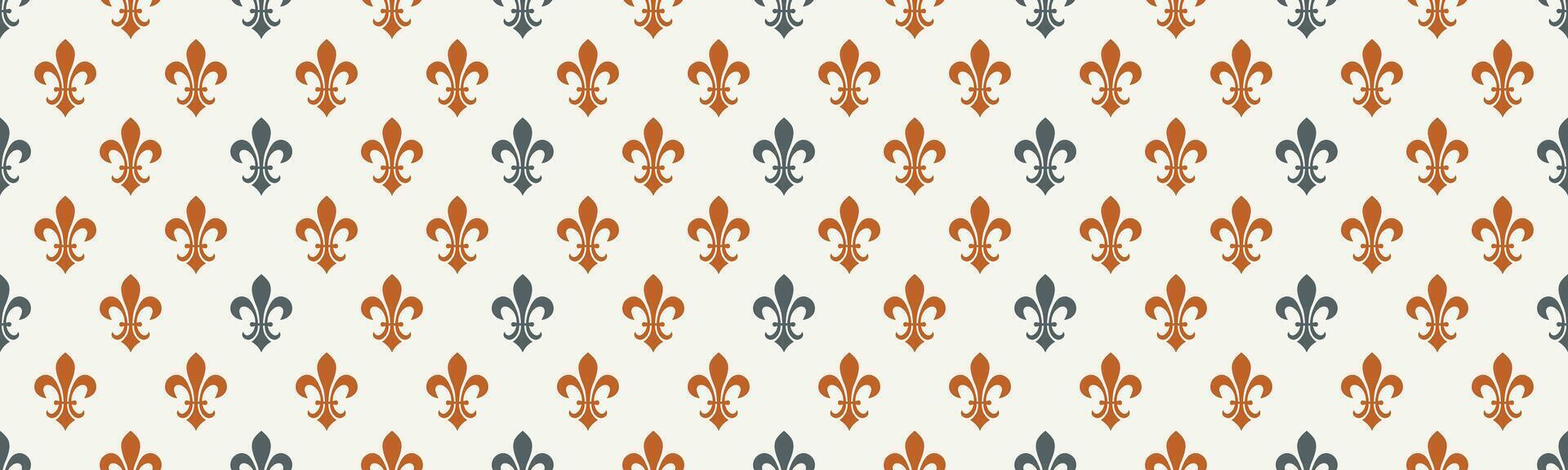 Seamless pattern fabric at medieval horizontal. Repeat stylish festive symmetric. Paper carnival of elite ancient. vector