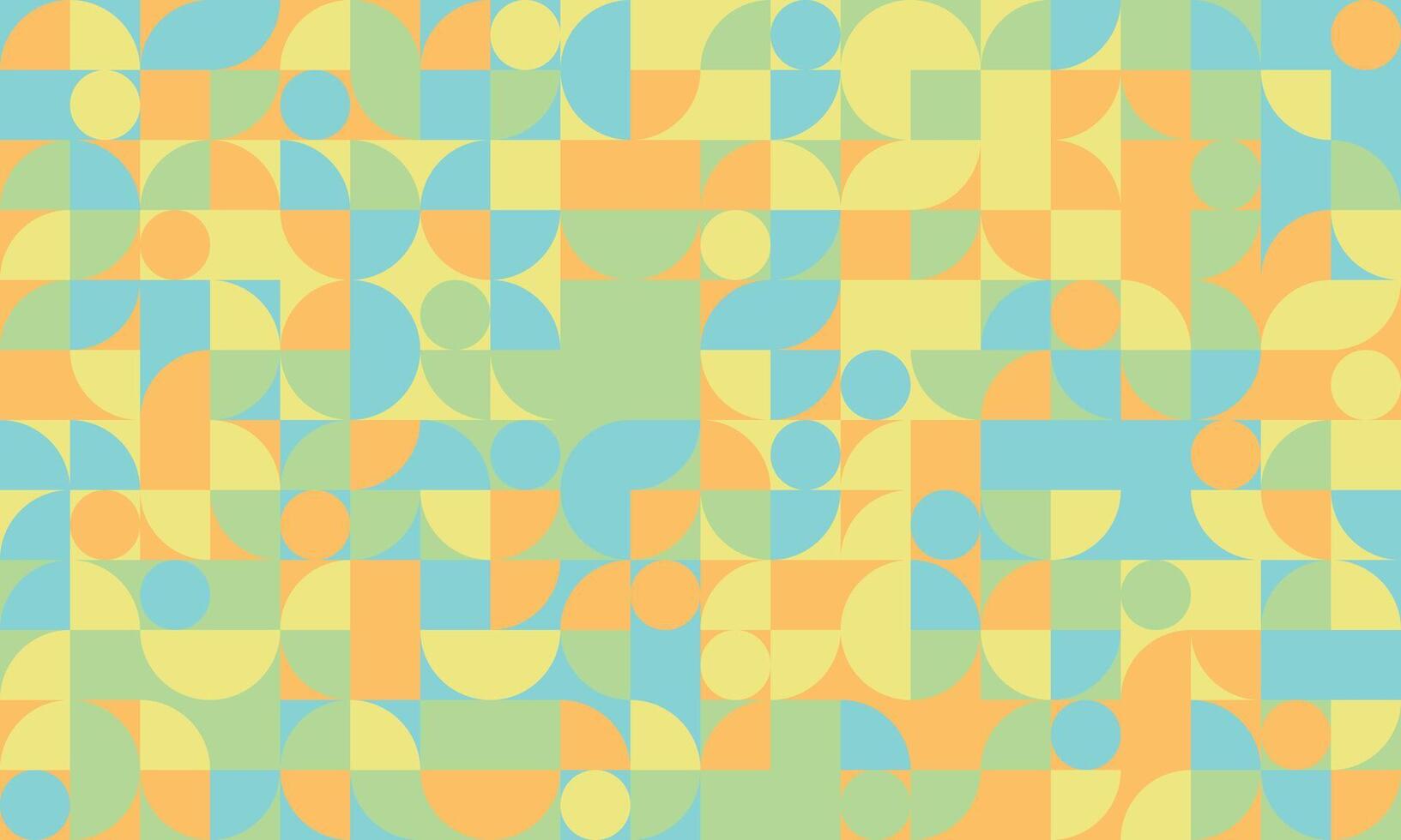 Minimal geometric design with abstract shapes and textured mosaic. Perfect for modern posters, textile prints, and seamless background patterns. vector