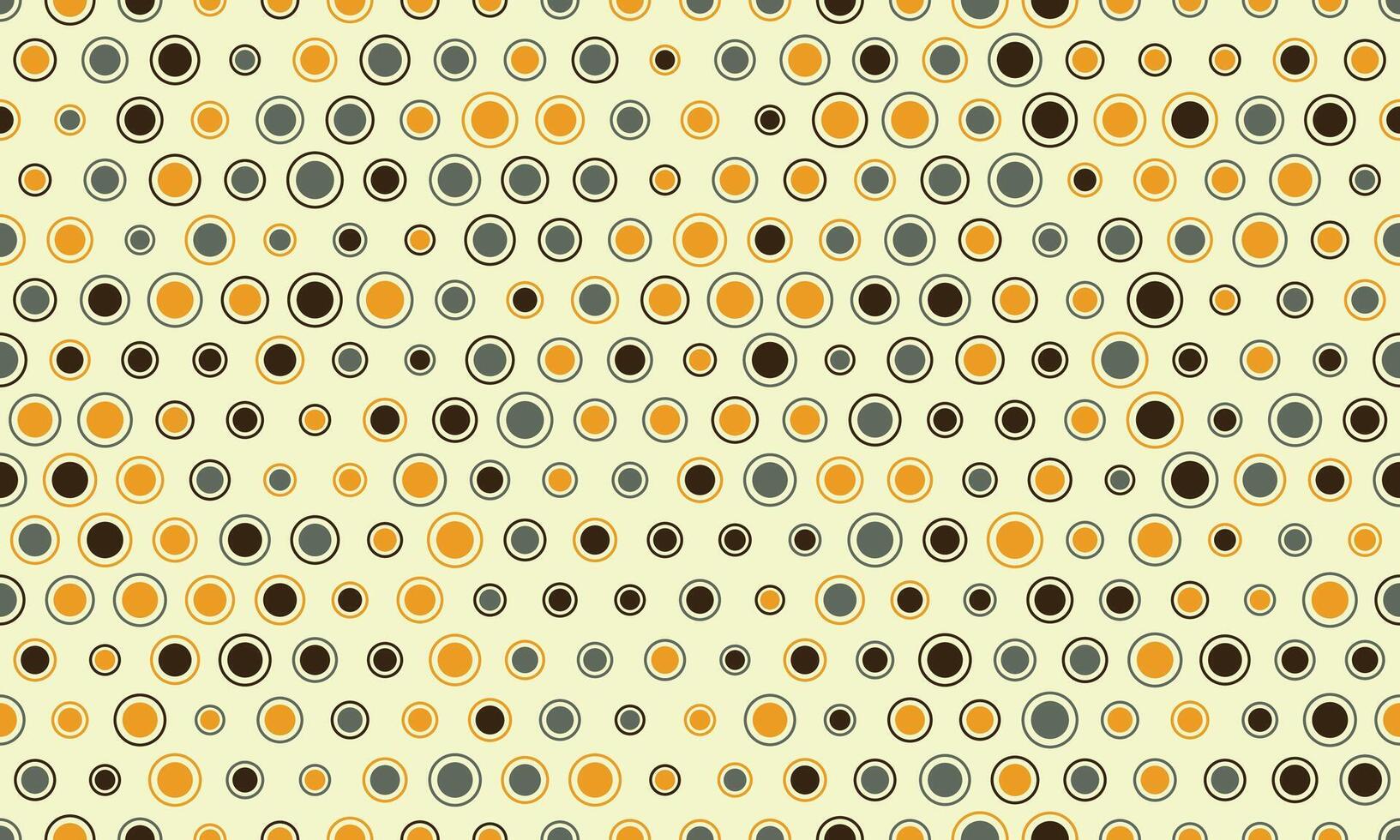 Round spotted pattern with geometric repetition. Ideal for fabric prints, poster backgrounds, and abstract wallpaper designs with trendy circles. vector