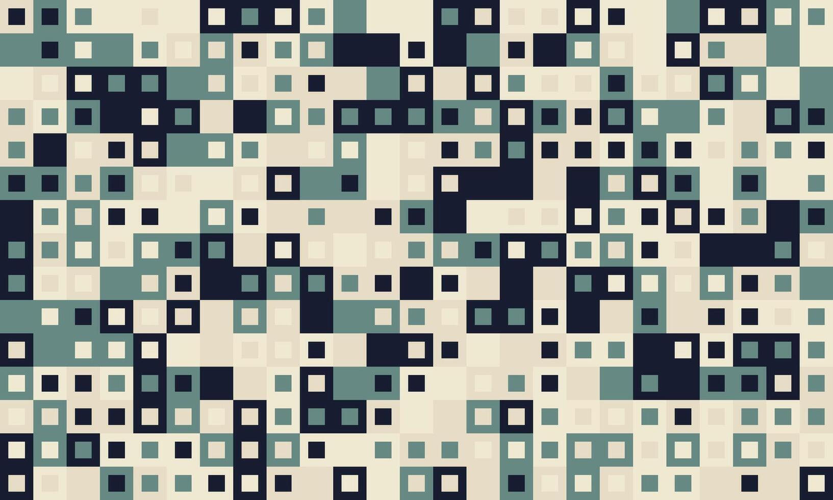 Textured cube pattern with colourful tiles and elegant symmetry. Ideal for graphic design projects, backgrounds, and trendy decorative material. vector