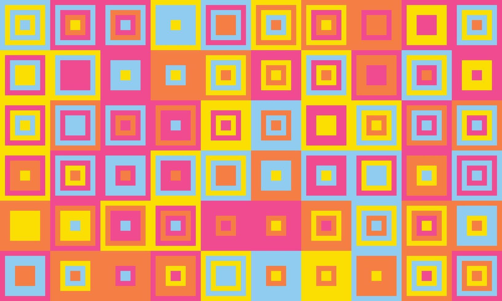 Minimalist grid design with ornate details and bright colours. Perfect for textile, cover art, or background use, adding structured beauty to projects. vector
