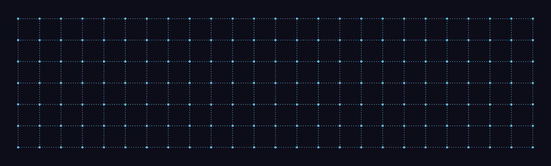 Grid with dots background. Measure blank white template vector