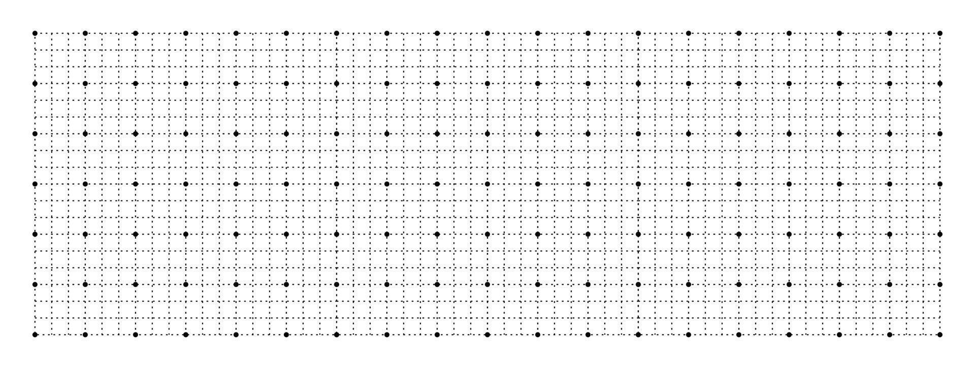 Geometric grid with squares and dots background vector