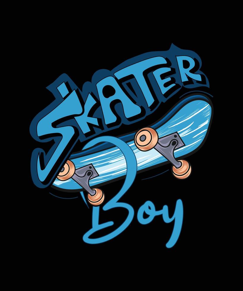 Born to skate boardign t-shirt design. vector