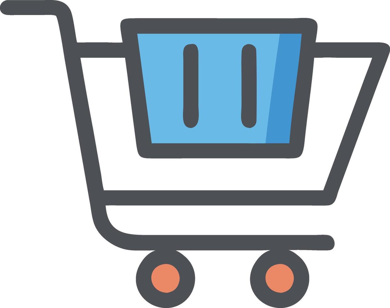Shopping cart icon vector