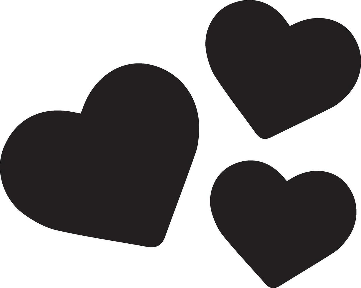 Heart shape stickers vector