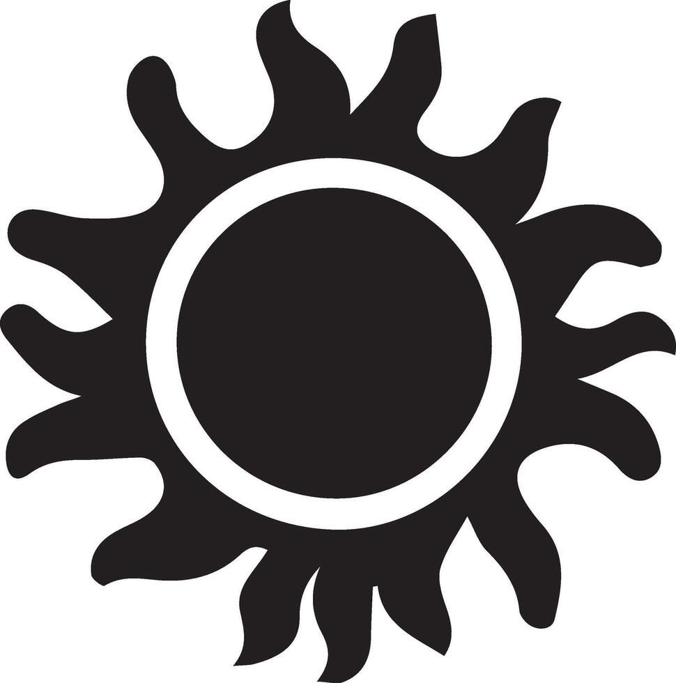 Sun icon illustration vector