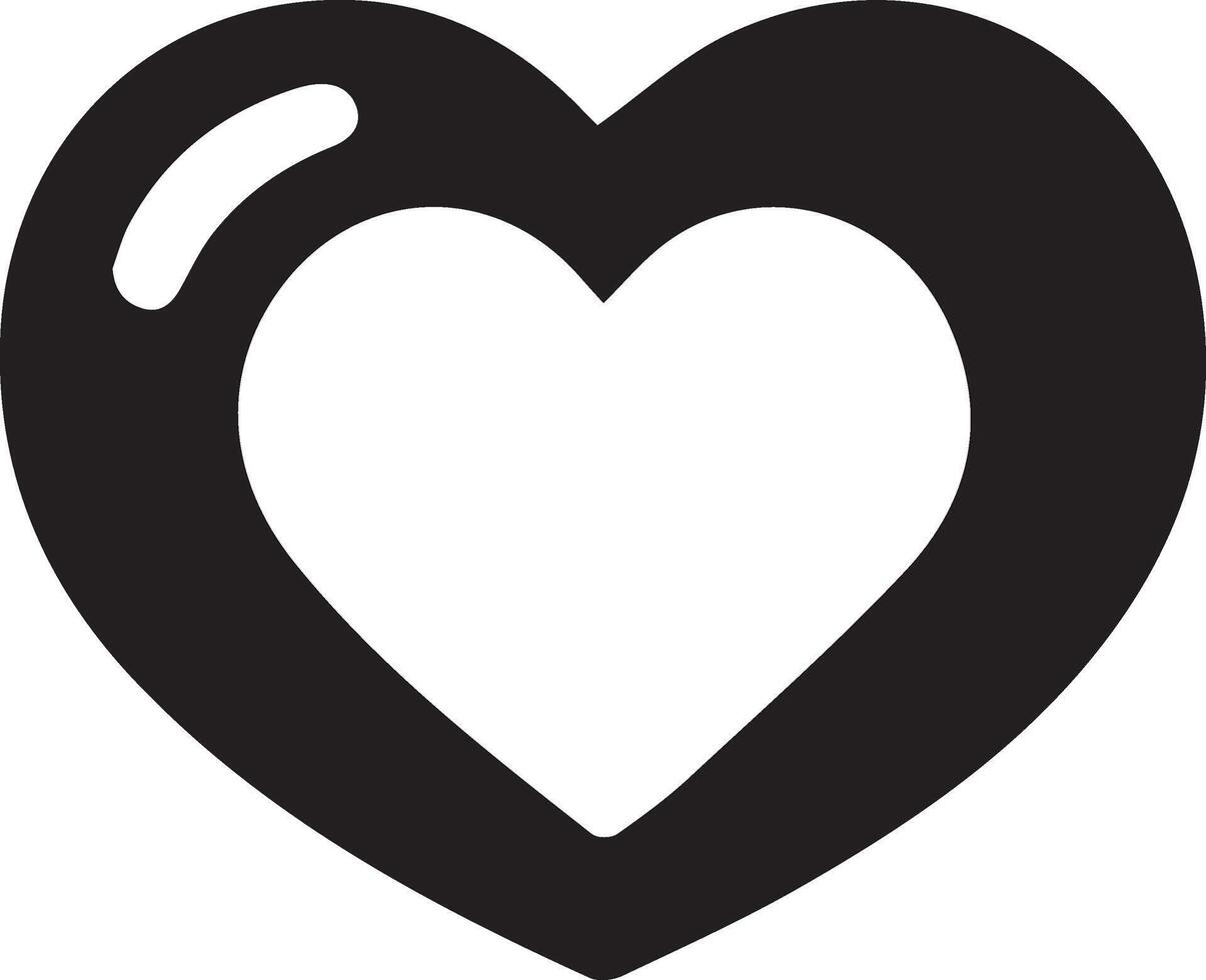 Heart shape icon illustration vector