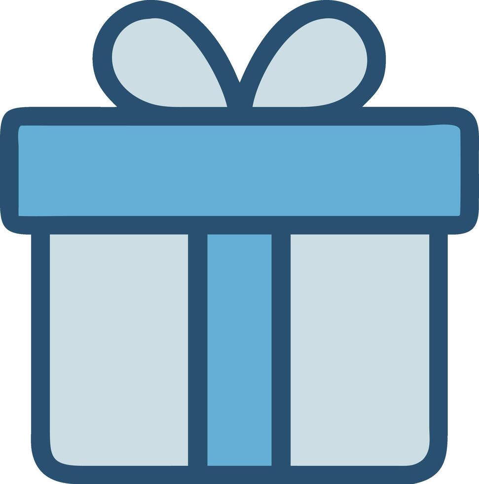 A gift box with a bow on it vector