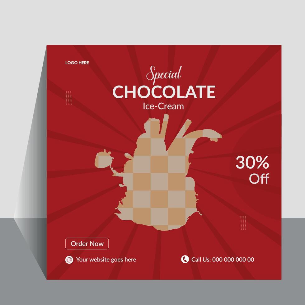 Modern creative social media post design template. vector